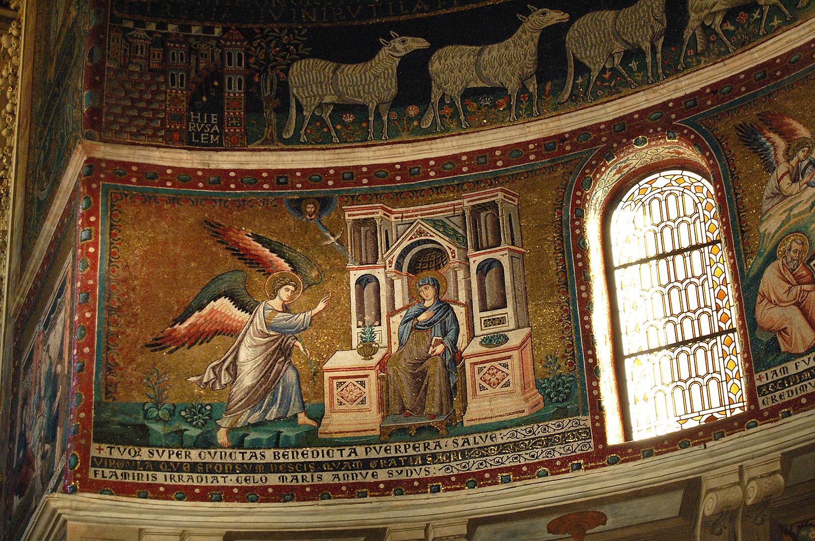 Basiliek van Santa Maria in Trastevere, Rome; Basilica of Our Lady in Trastevere, Rome, Italy