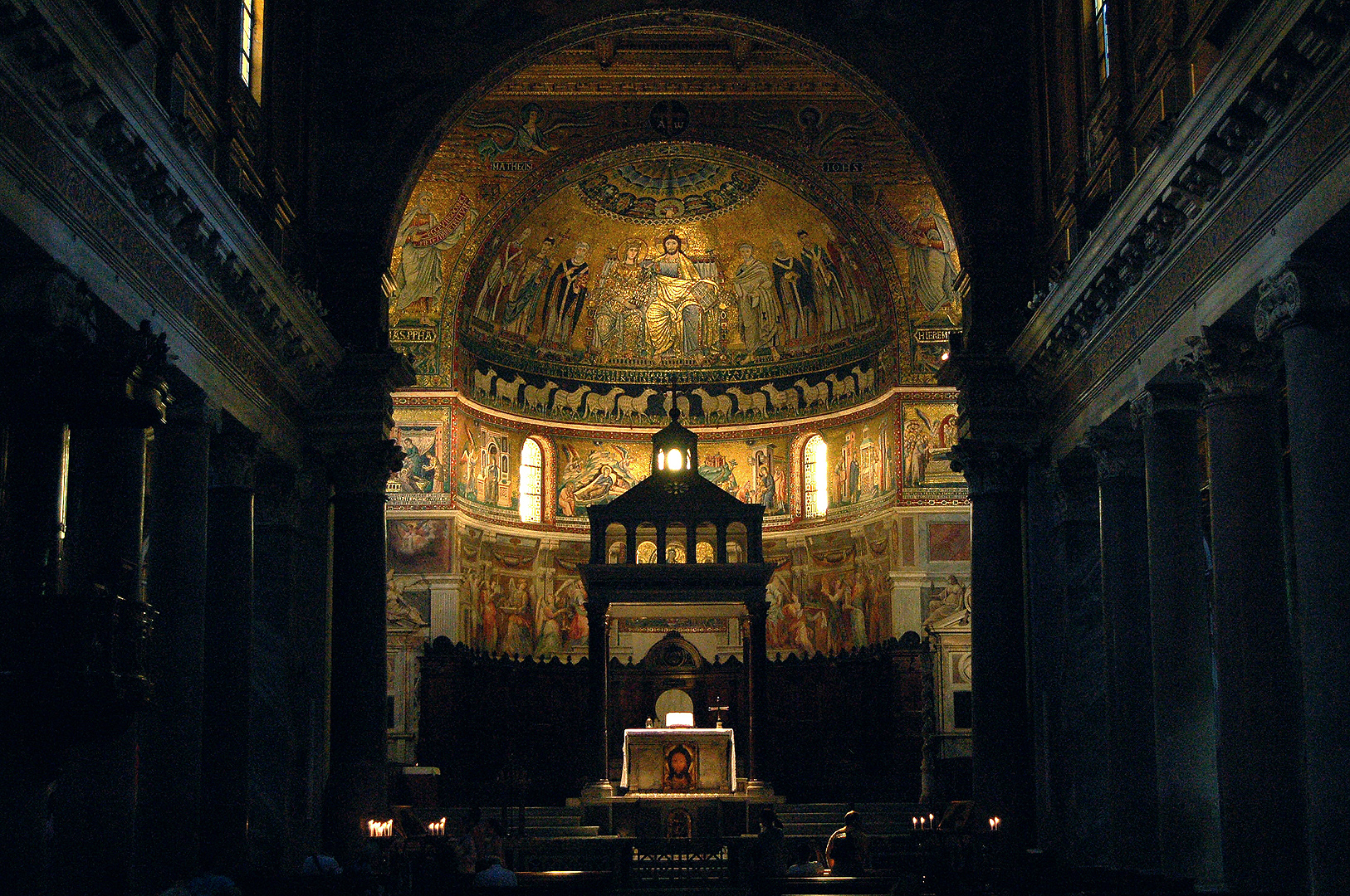 Basiliek van Santa Maria in Trastevere, Rome, Basilica of Our Lady in Trastevere, Rome, Italy