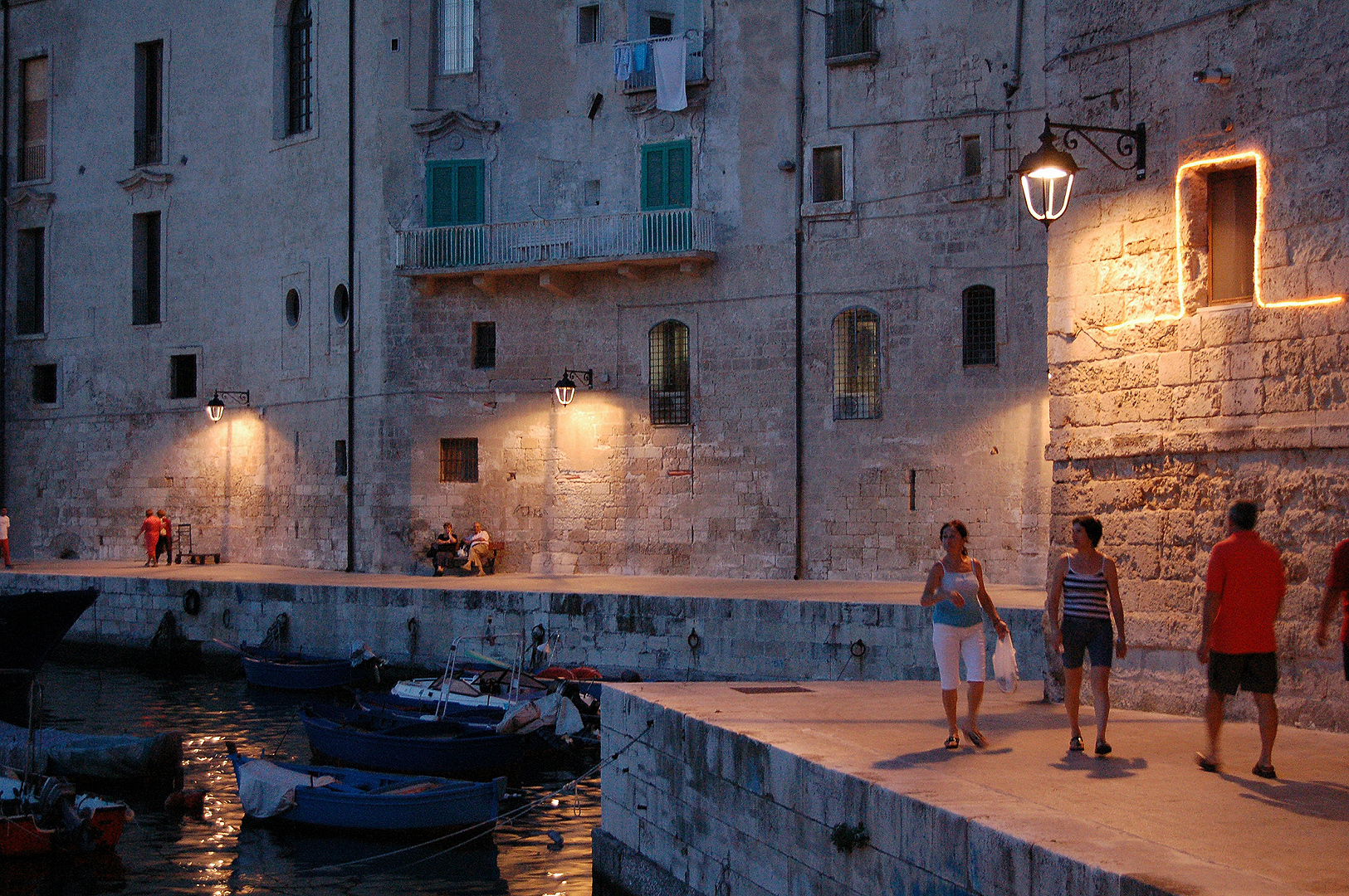 Haven van Monopoli (Apuli, Itali); Old harbour of Monopoli (Puglia, Italy)