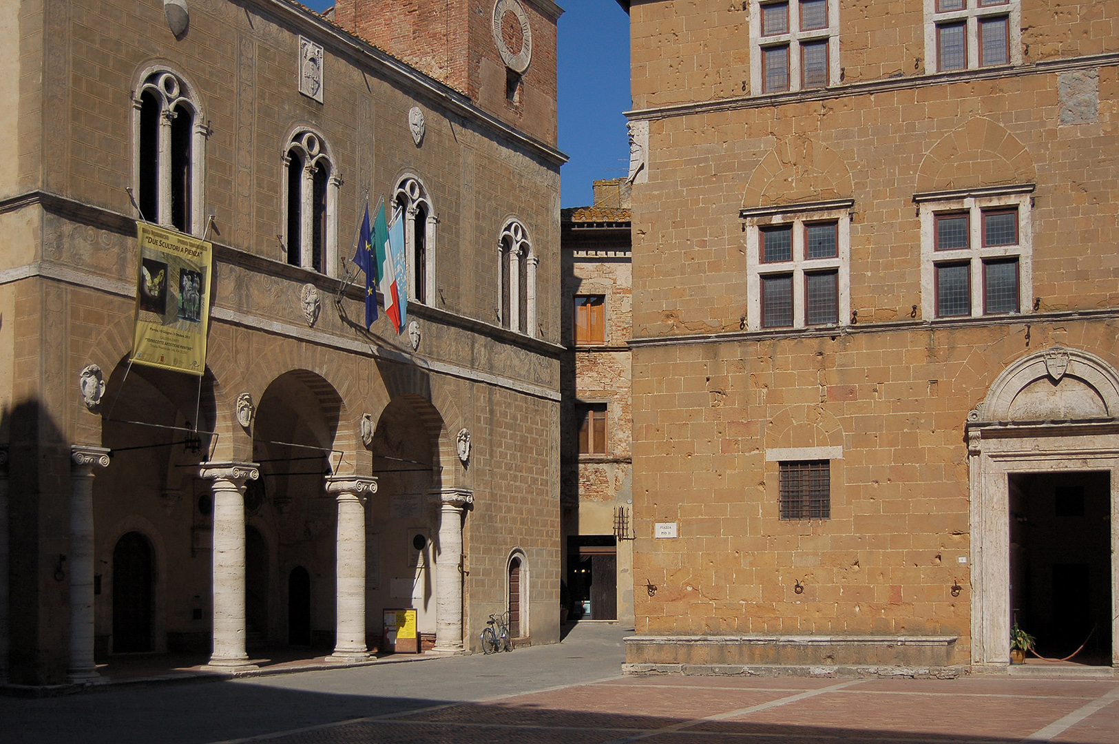 Palazzo Comunale, Pienza (SI, Toscane, Itali), Palazzo Comunale, Pienza (SI, Tuscany, Italy)