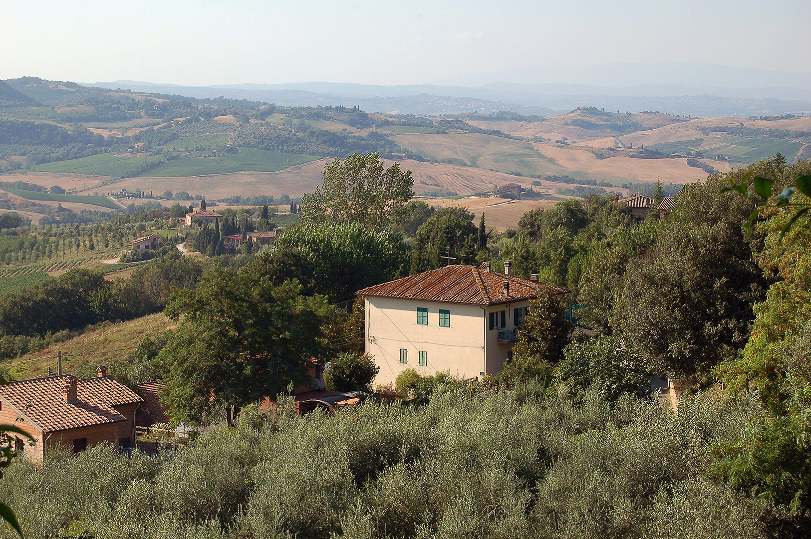 Landschap bij Montepulciano (SI, Toscane, Italië), Landscape near Montepulciano (SI, Tuscany, Italy)