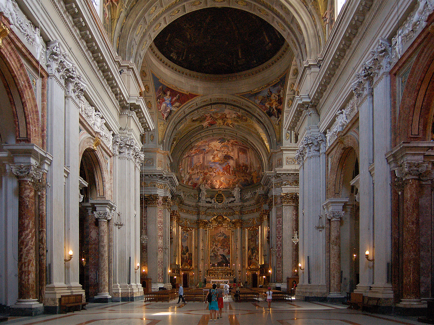 Kerk van Sint-Ignatius. Rome, Itali., Church of Saint Ignatius, Rome, Italy