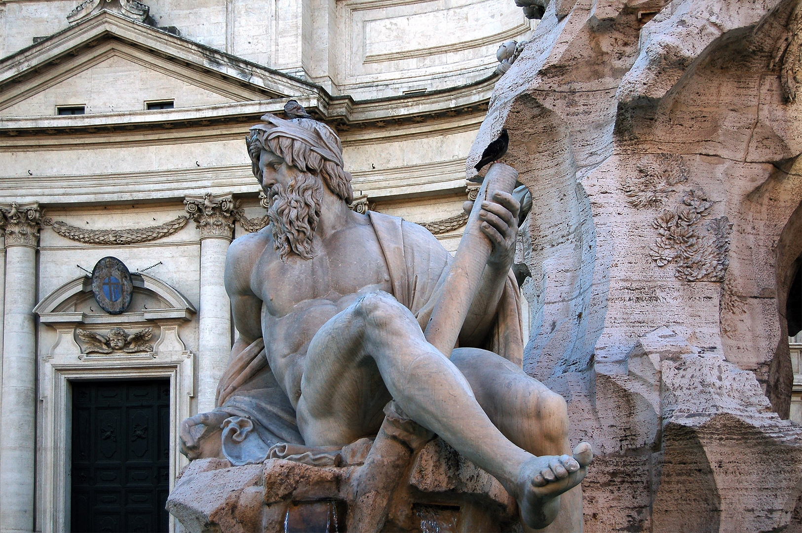 Vierstromenfontein (Rome, Itali); Fountain of the Four Rivers (Rome, Italy)