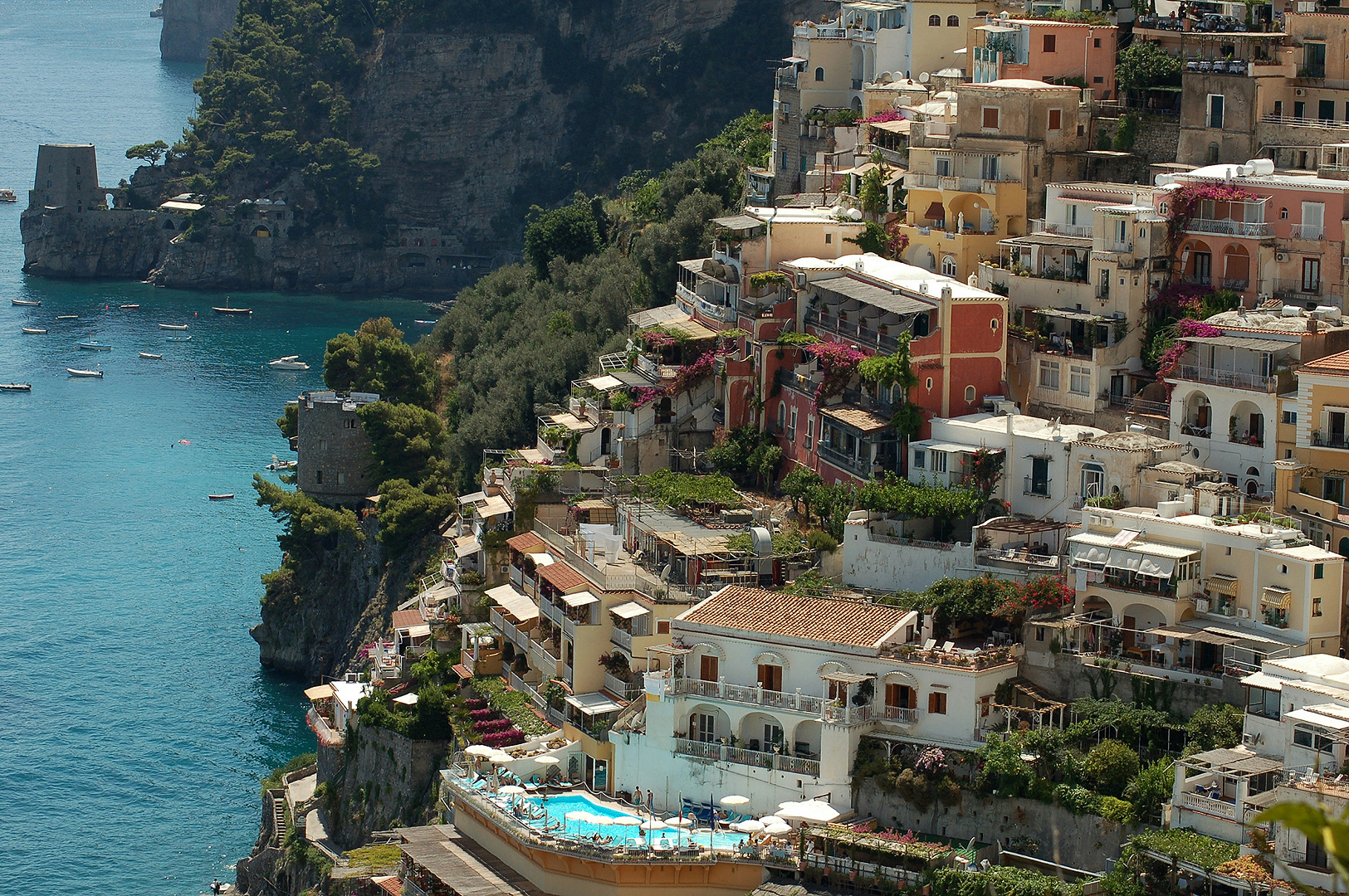 Positano (Campani, Itali); Amalfi coast.Positano (Campania, Italy)