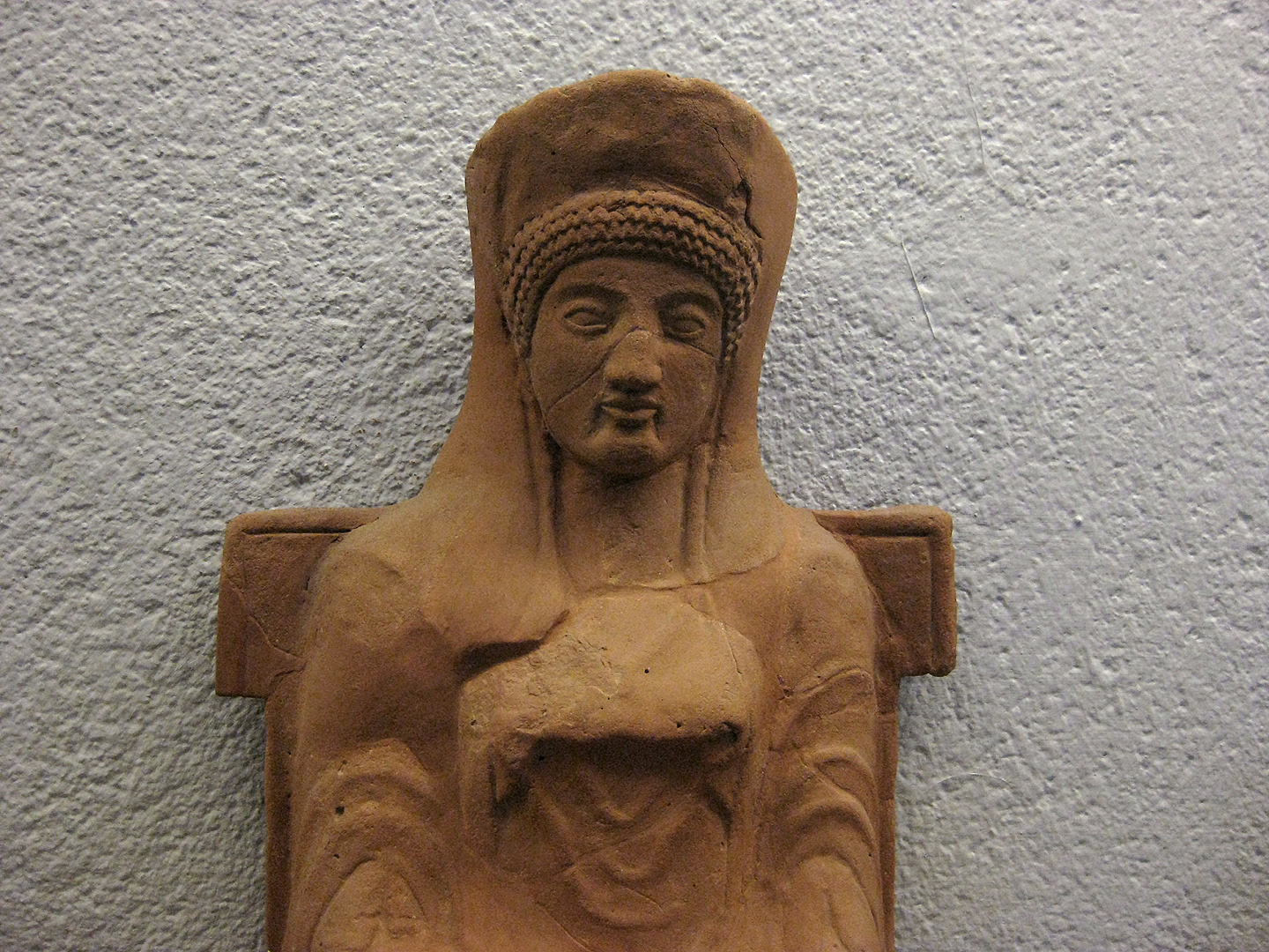 Terracotta votiefbeeldje, (Paestum, Itali), Votive terracotta, Paestum (Campania, Italy)