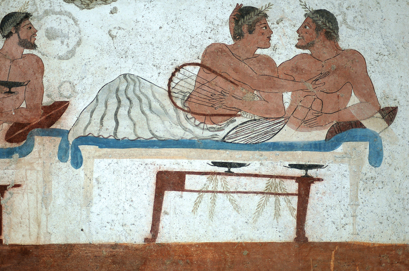 Graf van de Duiker, Paestum (Campani. Itali); Tomb of the Diver, Paestum (Campania, Italy)