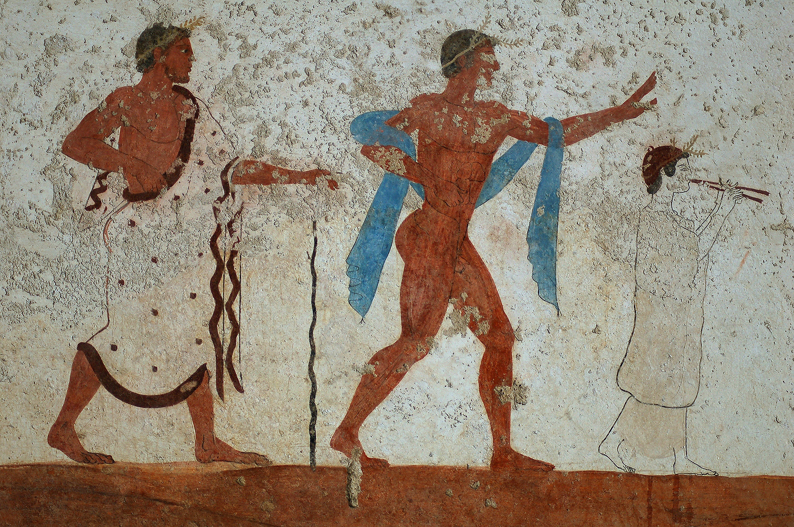 Graf van de Duiker, Paestum (Campani. Itali); Tomb of the Diver, Paestum (Campania, Italy)