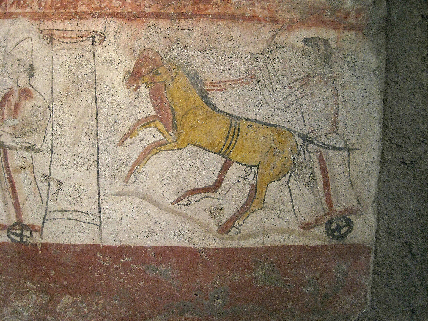 Lucanische graftombe, Paestum (Campani. Itali), Lucanian tomb, Paestum (Campania, Italy)