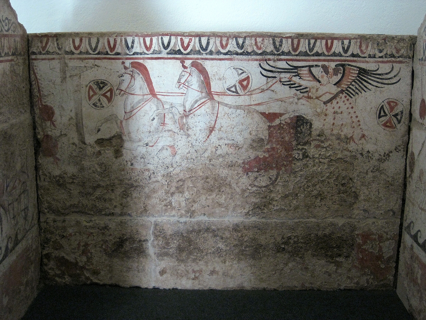 Lucanische graftombe, Paestum (Campanië. Italië), Lucanian tomb, Paestum (Campania, Italy)