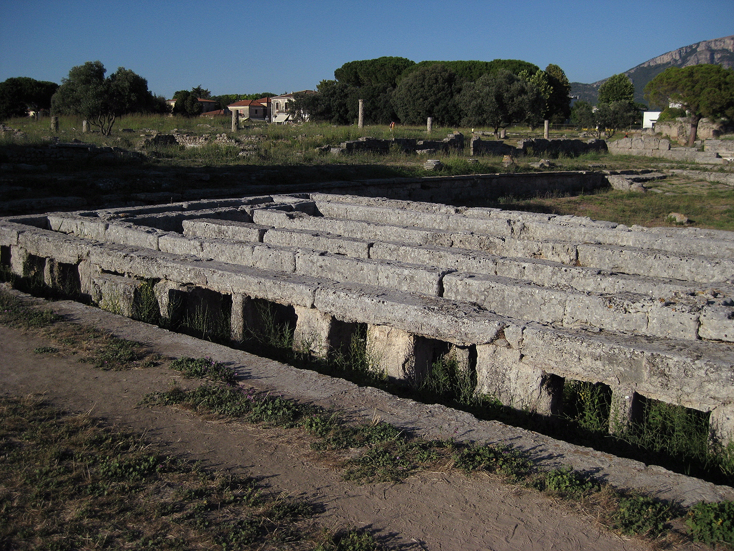 Zwembad, Paestum (Campani. Itali), Gymnasium swimming pool, Paestum