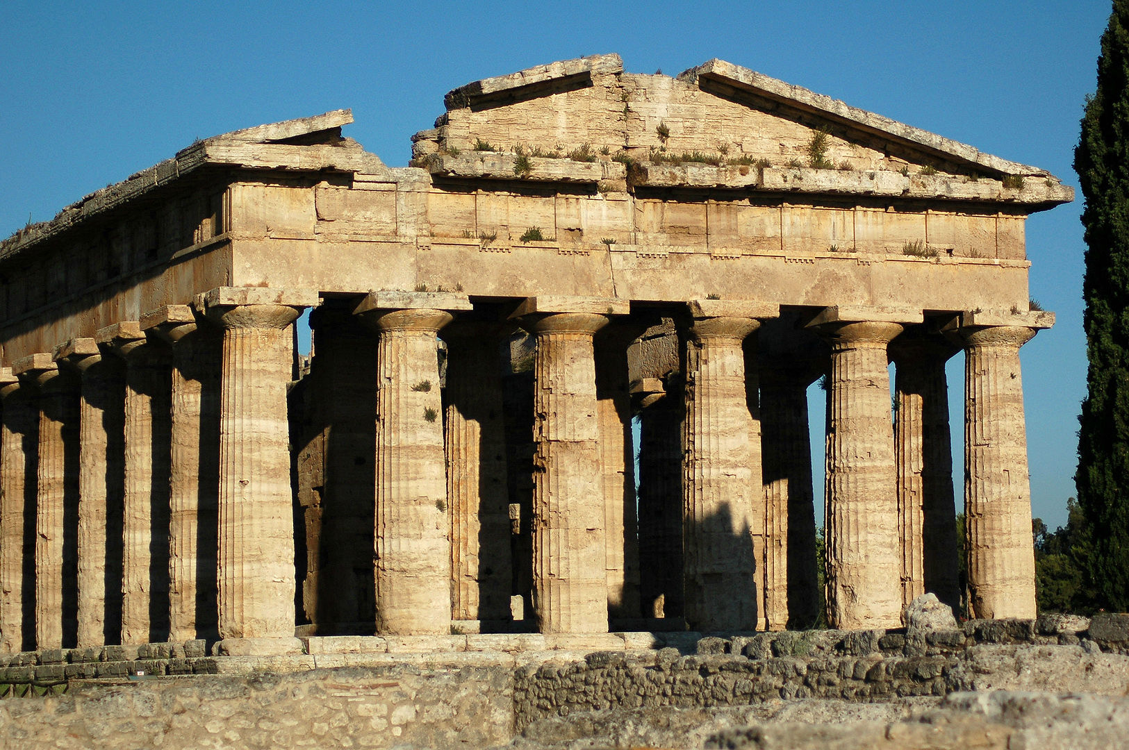 Tempel van Poseidon, Paestum (Campani. Itali); Temple of Poseidon, Paestum (Campania, Italy)