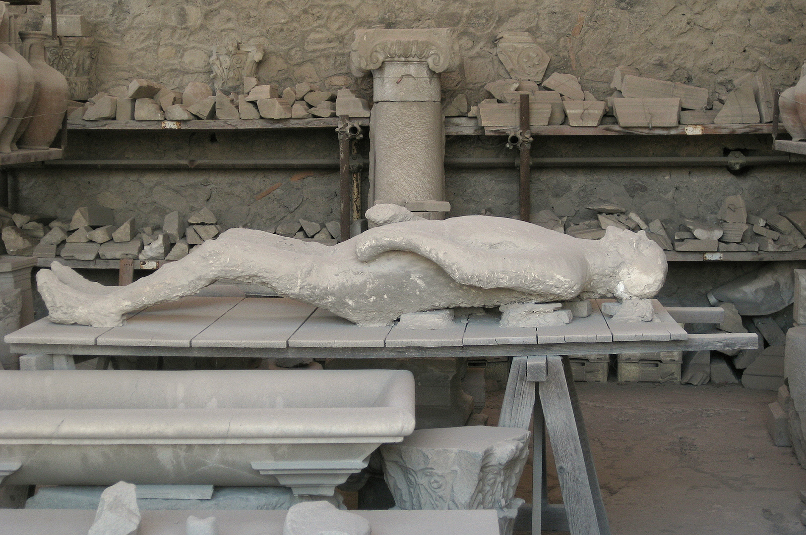 Gipsafgietsel, Pompeii; Plaster cast, Pompeii