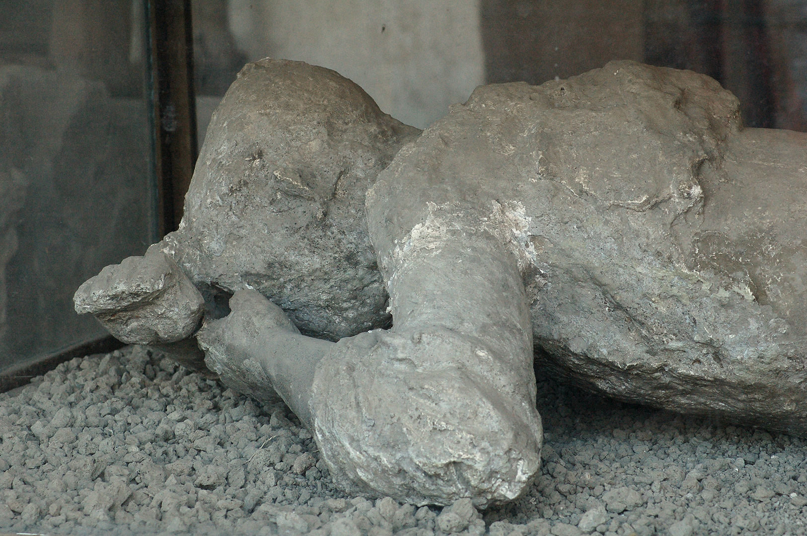 Afgietsel van een jonge vrouw, Pompeii, Cast of a young lady, Pompeii