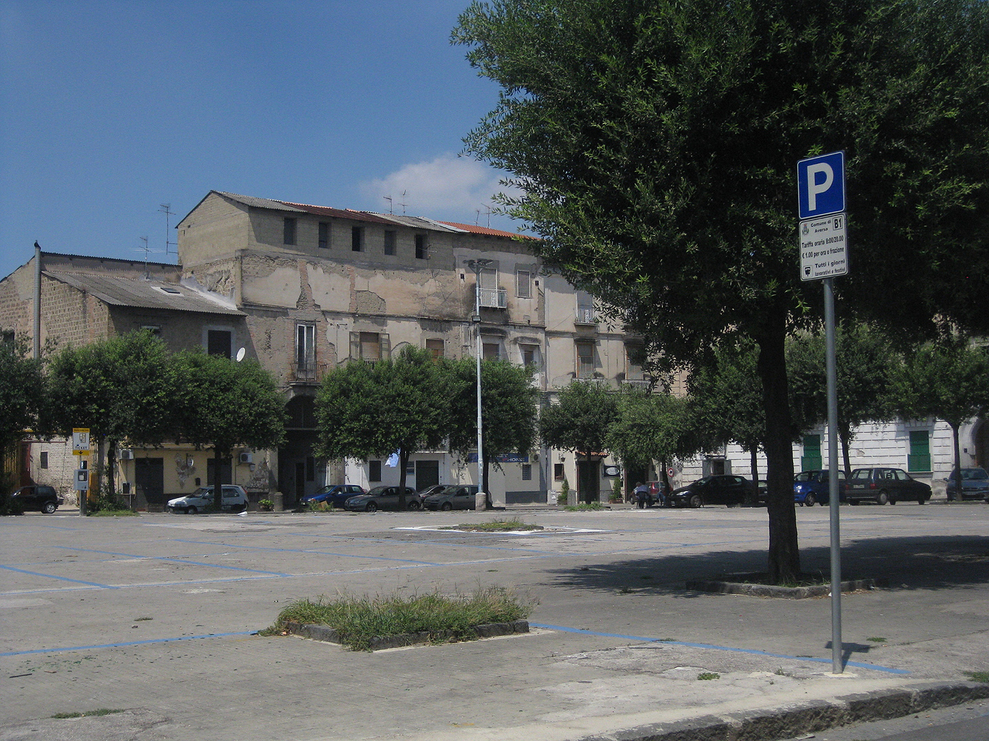Piazza Guglielmo Marconi, Aversa, Campani, Itali, Piazza Guglielmo Marconi, Aversa, Campania, Italy