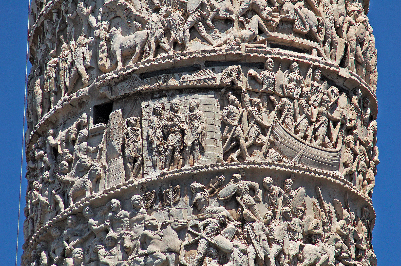 Zuil van Trajanus (Rome, Italië), Trajan