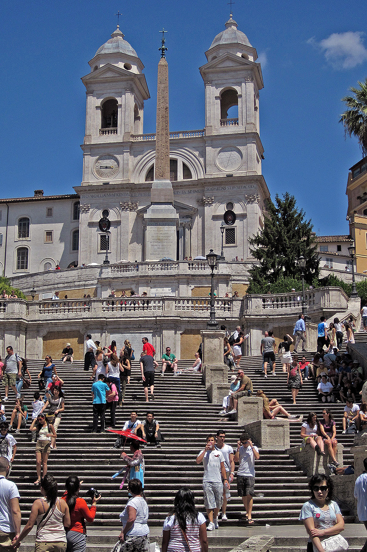 Spaanse trappen (Rome, Itali), Spanish steps (Italy, Latium, Rome)