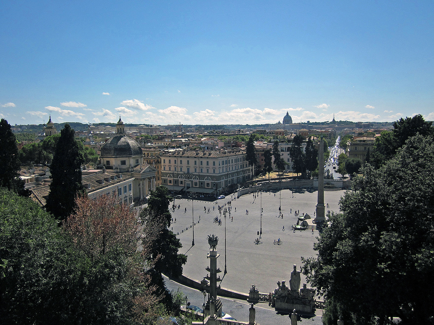 Piazza del Popolo (Rome, Itali); Piazza del Popolo (Italy, Latium, Rome)