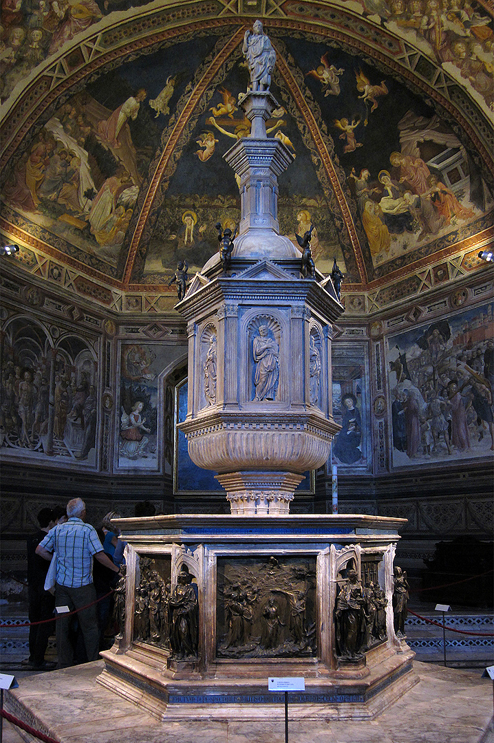 Battistero di S. Giovanni (Siena, Toscane, Italië); Baptistry of St. John (Sioena, Tuscany, Italy)