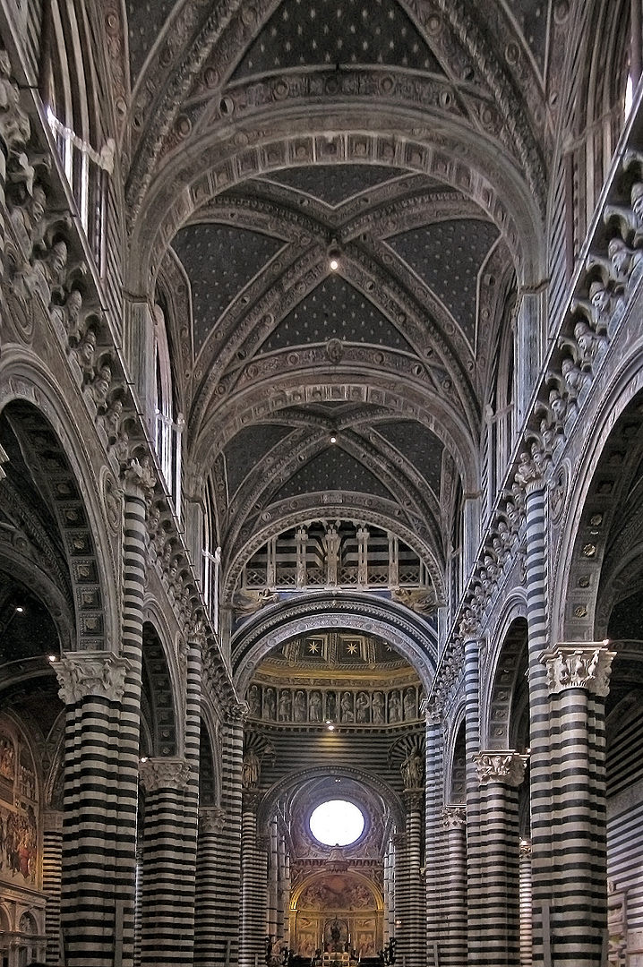 Interieur van de Dom van Siena, Toscane, Italië, Siena Cathedral, Tuscany, Italy