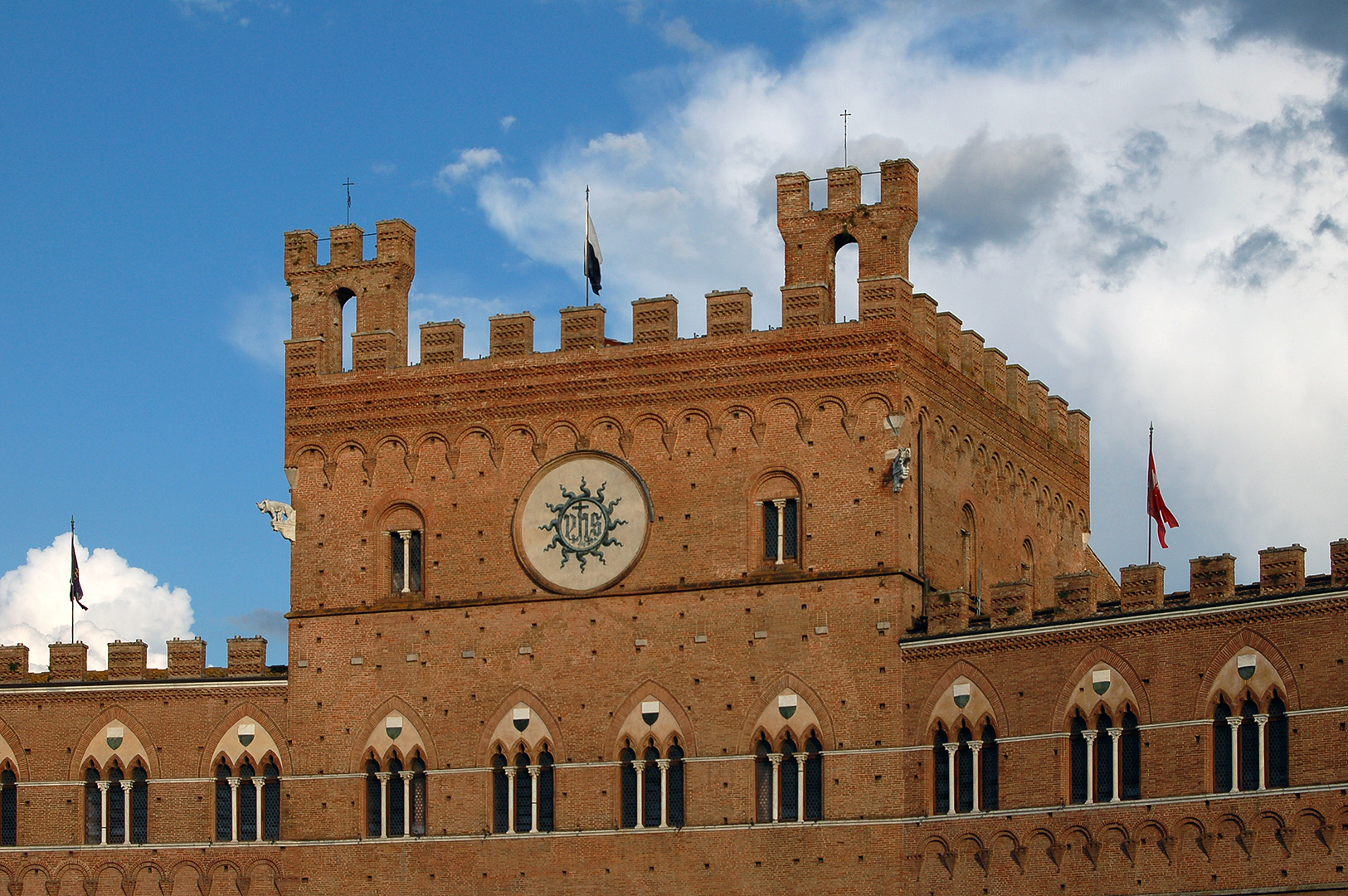 Palazzo Pubblico, Il Campo, Siena, Toscane, Italië; Palazzo Pubblico, Il Campo, Siena, Tuscany, Italy