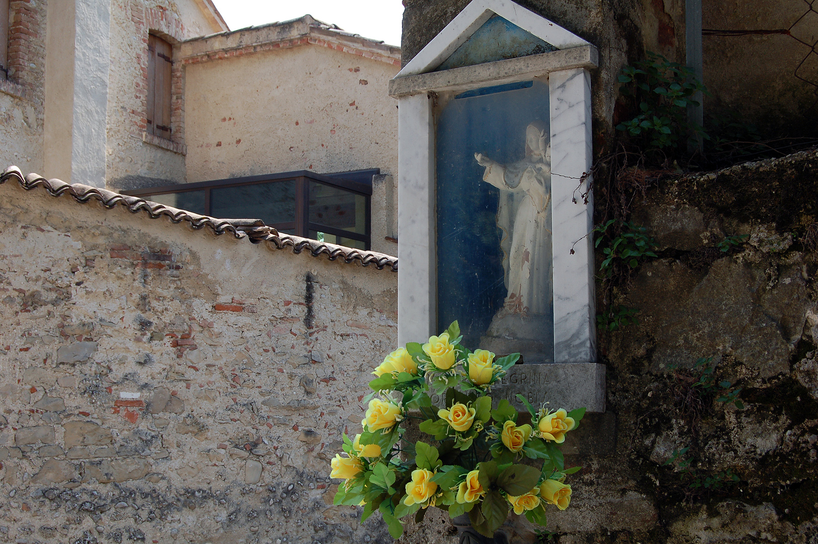 Muurschrijn, Asolo (TV, Veneto, Itali), Votive wall shrine, Asolo (TV, Veneto, Italy)