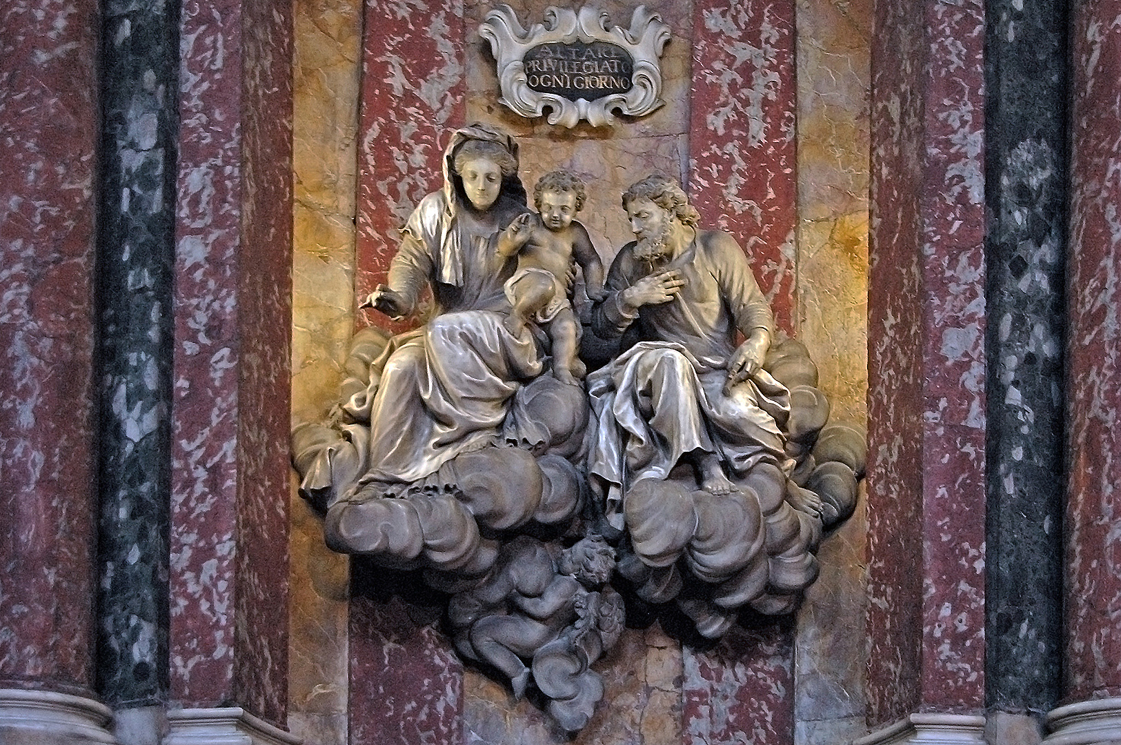 Heinrich Meyring: Heige Familie (Scalzi, Venetië); Heinrich Meyring: Holy Family (Scalzi, Venice)