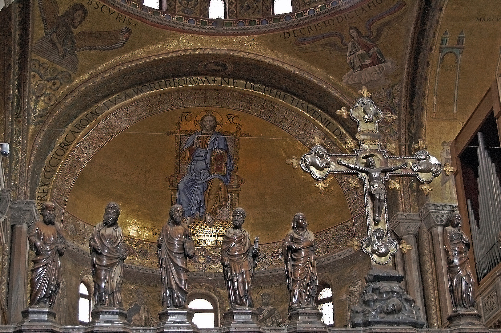 Iconostasis en absis, Basilica di S Marco, Veneti, Basilica di San Marco, Venice, Italy