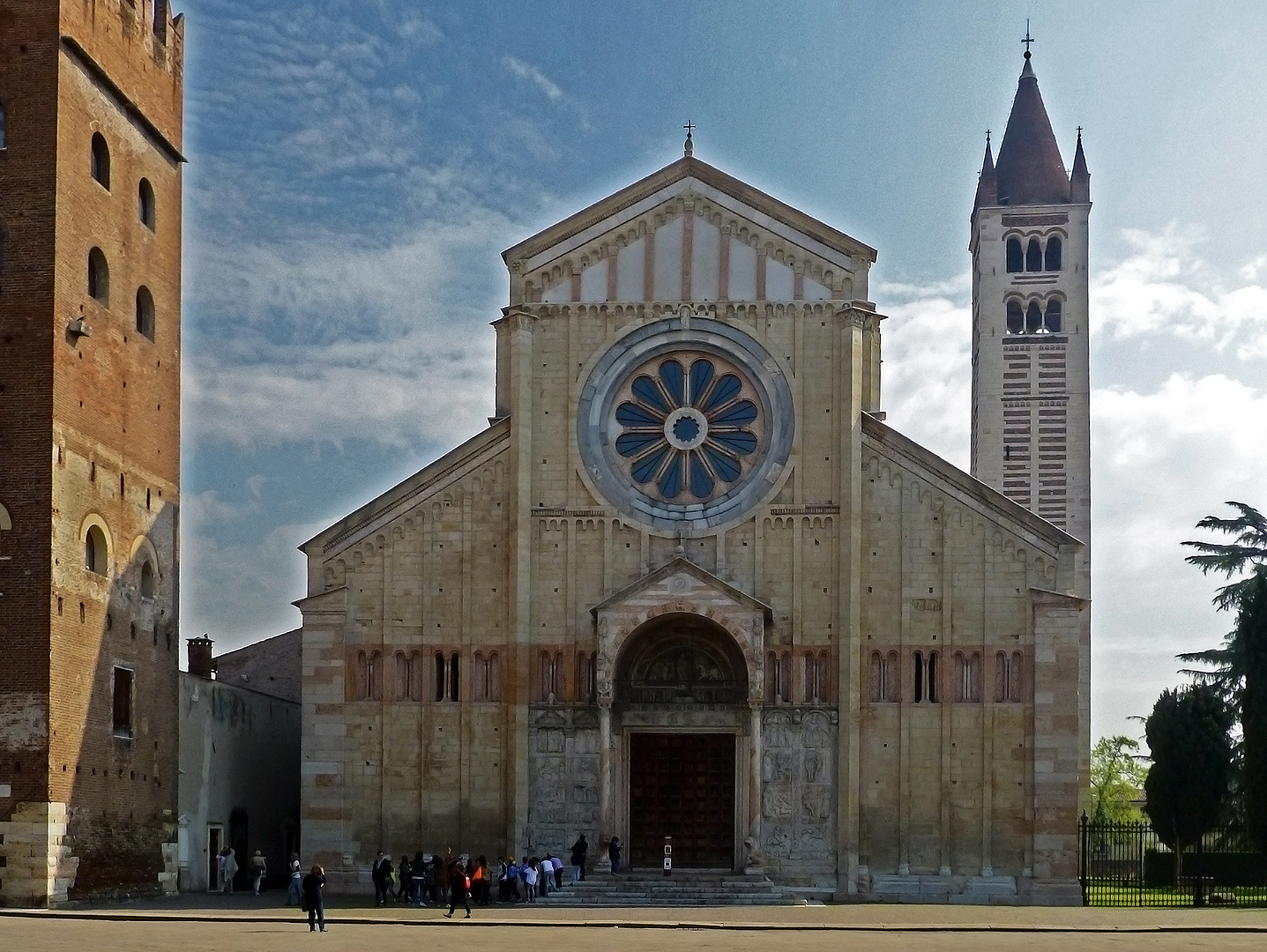Basilica di San Zeno, Verona, Veneto, Italië, Basilica of San Zeno (San Zenone), Verona