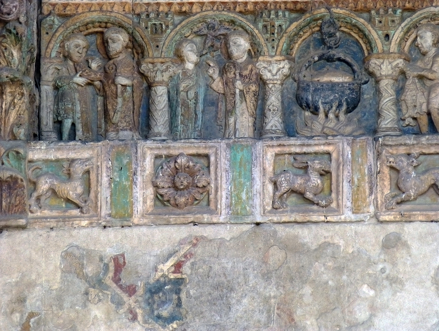 San Zeno geneest de dochter van de keizer., Basilica of San Zeno (San Zenone), Verona