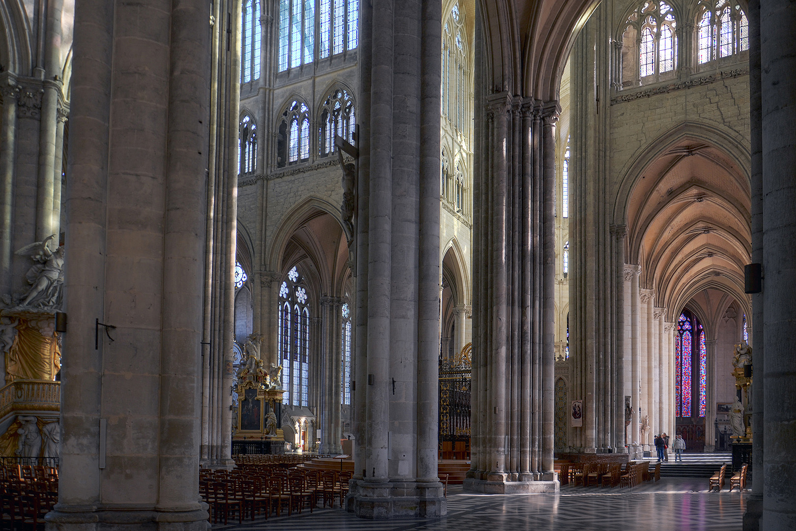 Kathedraal van Amiens (Hauts-de-France, Frankrijk), Amiens Cathedral (Hauts-de-France, France)