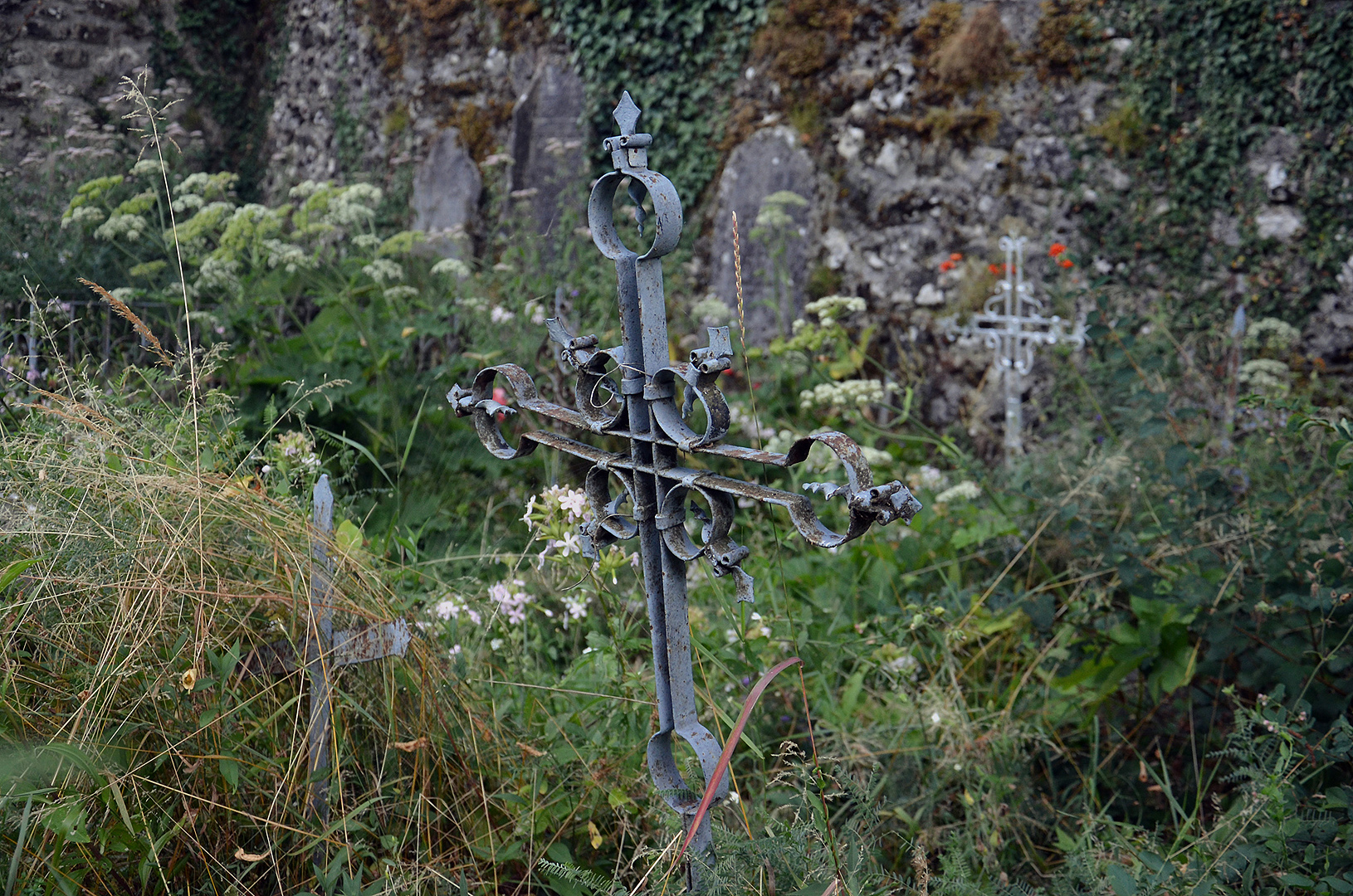 Begraafplaats, Gorfigliano, Toscane, Itali; Cemetery, Gorfigliano, Tuscany, Italy