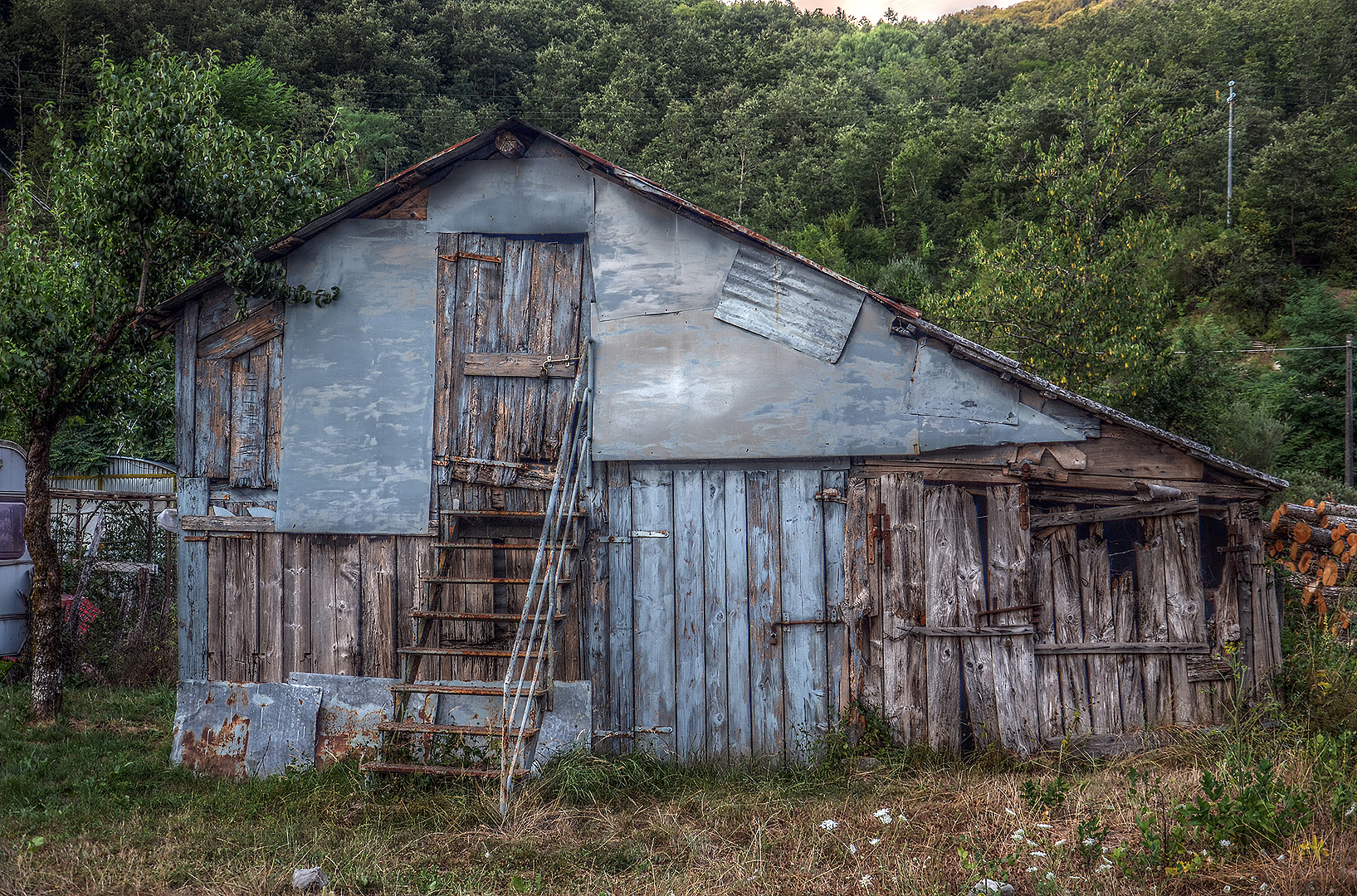 Oude schuur, Toscane, Itali, Old shed, Garfagnana, Tuscany, Italy