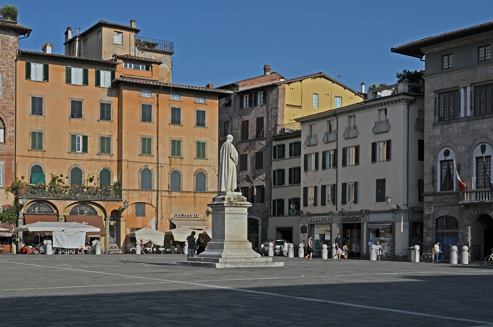 Piazza San Michele, Lucca, Toscane, Itali, Piazza San Michele, Lucca, Tuscany, Italy