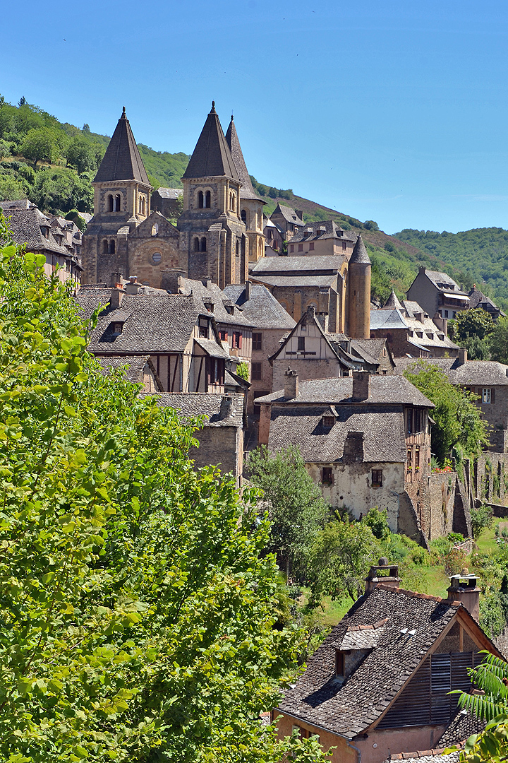 Abdijkerk van Sainte-Foy, Conques, Frankrijk, Abbey Church of Saint Foy, Conques, France