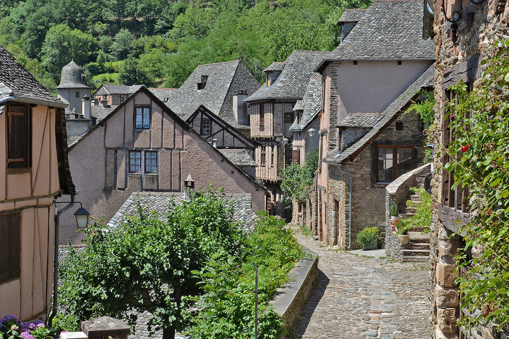 Abdijkerk van Sainte-Foy, Conques, Frankrijk, Abbey Church of Saint Foy, Conques, France