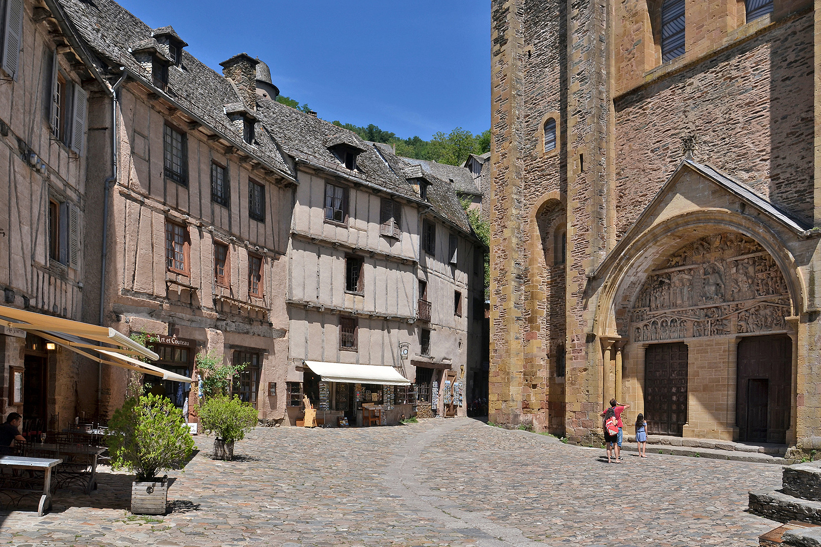 Abdijkerk van Sainte-Foy, Conques, Frankrijk, Abbey Church of Saint Foy, Conques, France