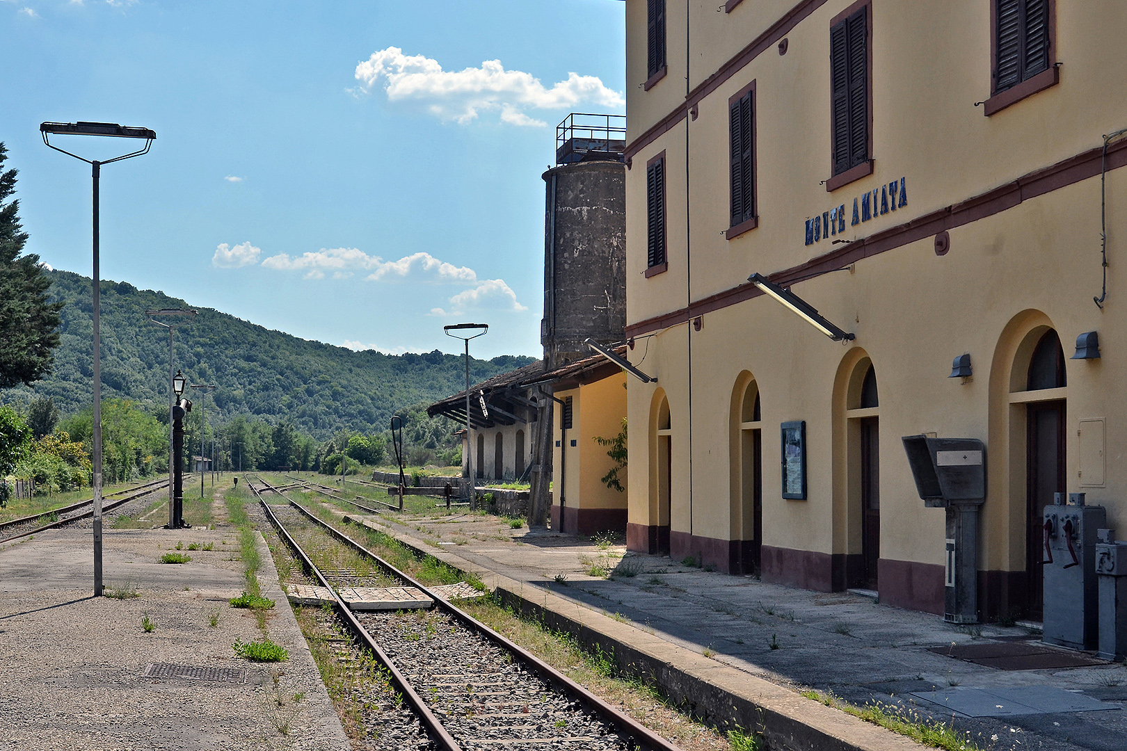 Station Monte Amiata, Toscane, Italië, Monte Amiata station, Tuscany, Italy