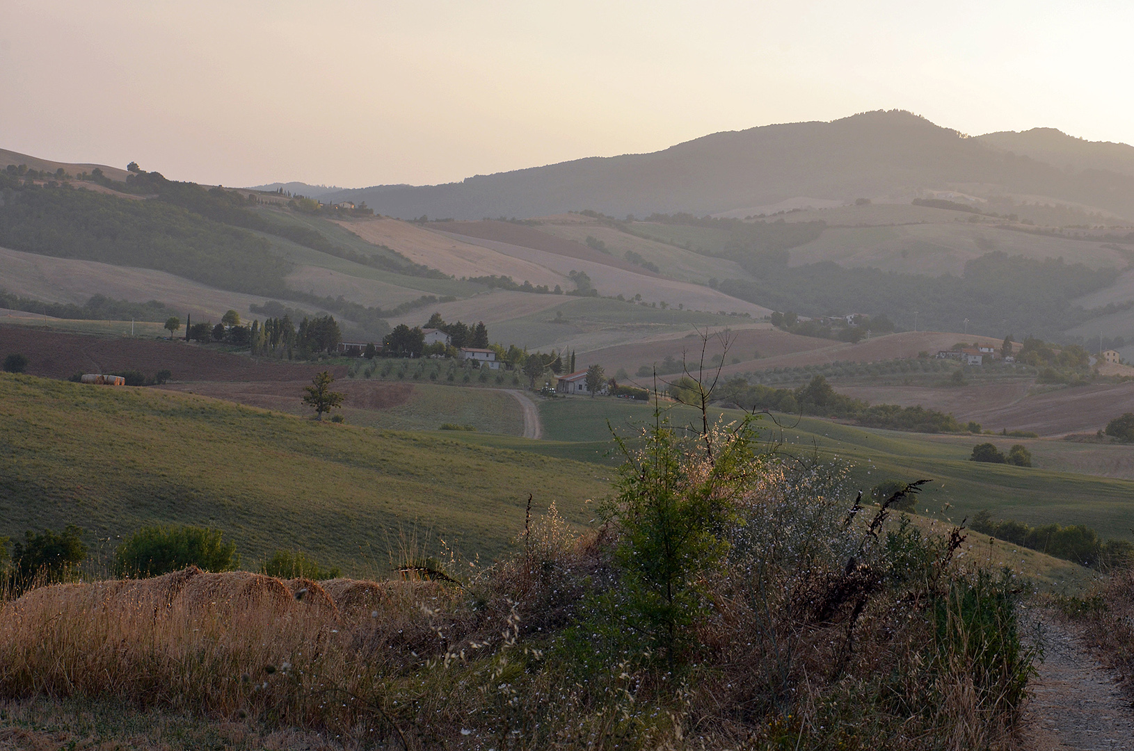 Landschap bij Radicofani (Si. Toscane, Itali), Landscape near Radicofani (Si. Tuscany, Italy)