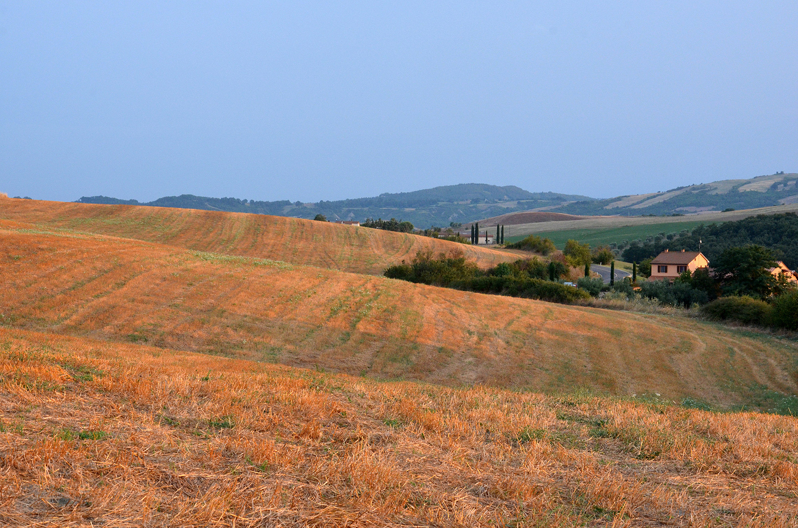 Landschap bij Radicofani (Si. Toscane, Italië), Landscape near Radicofani (Si. Tuscany, Italy)