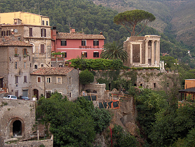 Tempel van Vesta in Tivoli (RM, Lazio, Itali), Temple of Vesta, Tivoli (RM, Lzio, Italy)