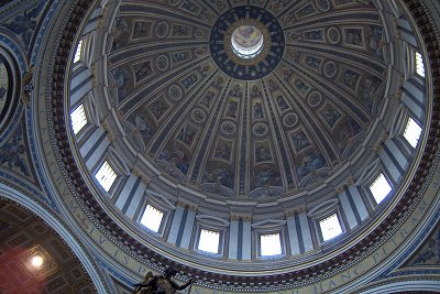 Koepel van de Sint-Pieter, Vaticaanstad, Itali; Dome of the Saint Peter, Rome, Italy