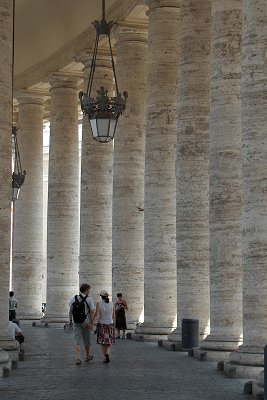 Colonnade rond het Sint-Pietersplein, Rome, Colonnade around Saint Peter