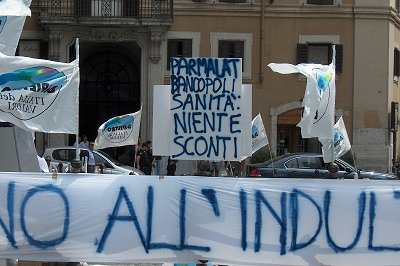 Demonstratie van Italia dei Valori (Rome); Demonstration Italia dei Valori