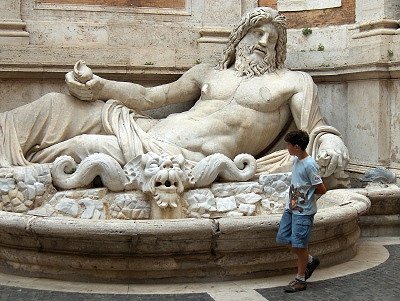 Marforio, Capitolijns museum (Lazio, Rome); Marforio, Capitoline Museum (Rome)