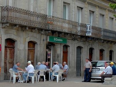 Oudere mannen kaarten (Abruzzen), Elderly men playing cards (Abruzzo)