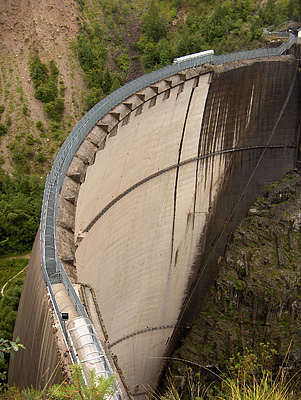 Diga del Vajont, Erto e Casso, Itali, Vajont-dam