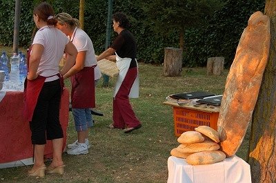 Dorsfeest (Vicchio, Toscane, Itali), Threshing feast (Vicchio, Tuscany, Italy)