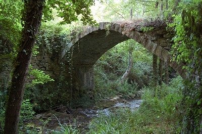 Middeleeuwse brug (San Godenzo, Toscane), Medieval bridge (San Godenzo, Tuscany)