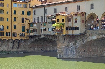 Ponte Vecchio (Florence, Toscane, Itali).; Ponte Vecchio (Florence, Tuscany, Italy).