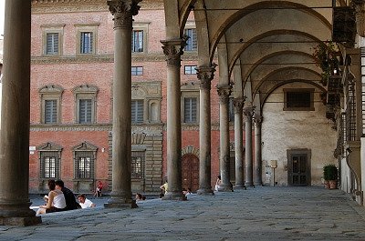 Piazza della S.S. Annunziata (Florence, Itali); Piazza della S.S. Annunziata (Florence, Italy)